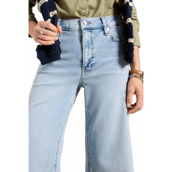 NEW FRAME le palazzo crop jean in light blue - Picture 5 of 6